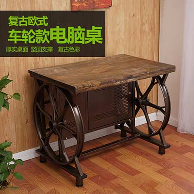 實木網吧桌_型號TB006